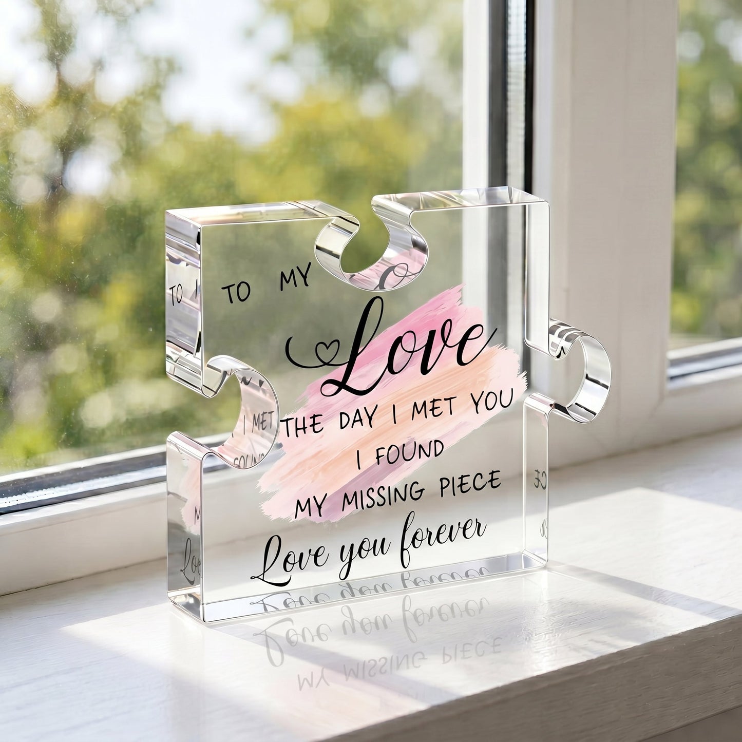 The "Important Piece of My Life" Acrylic Puzzle Keepsake | Heartfelt Gift for Family & Friends