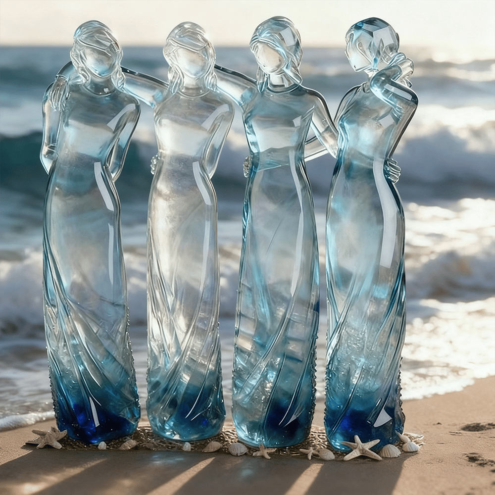 🌊Sisters by My Side, Celebrates Friendships Three Sisters Sculpture
