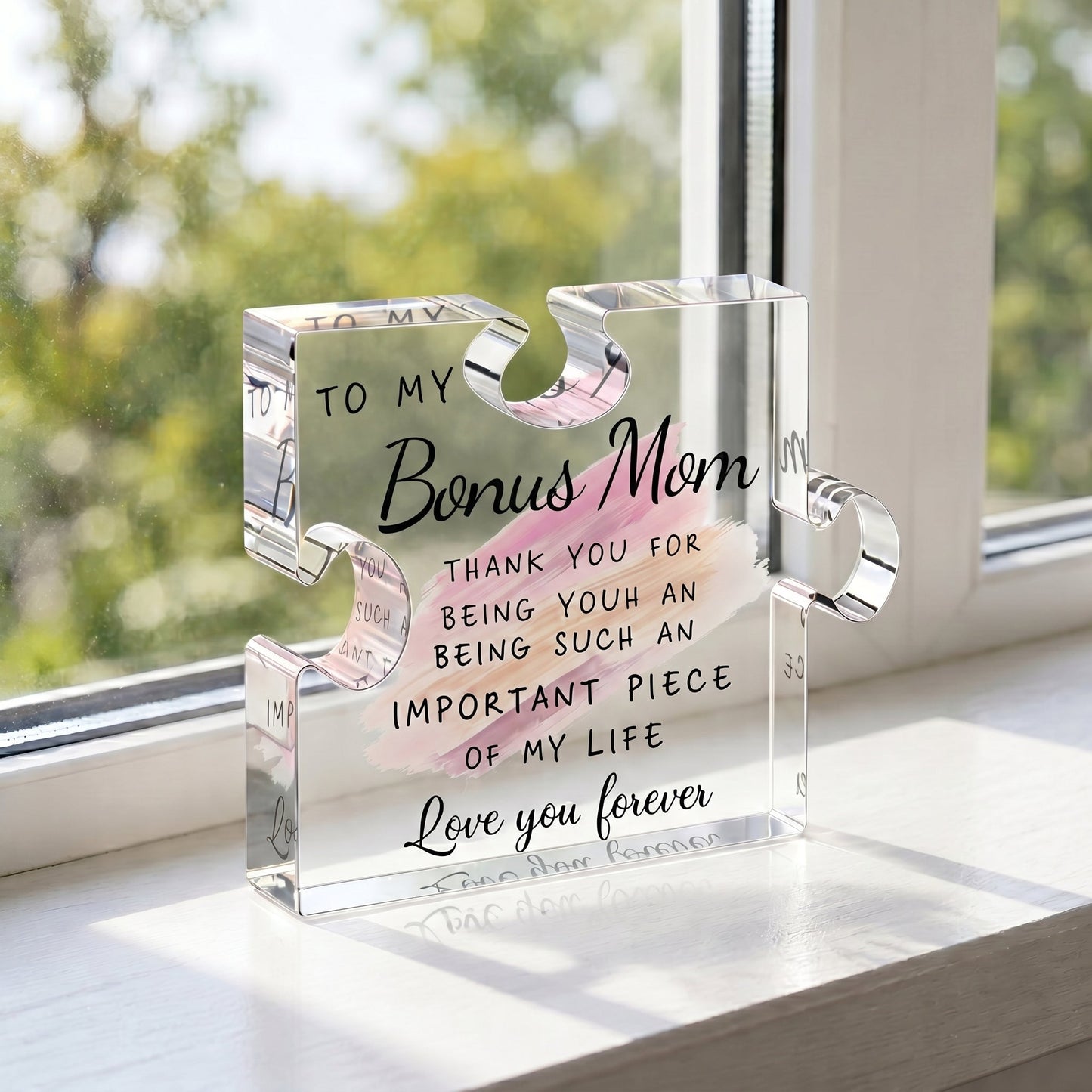 The "Important Piece of My Life" Acrylic Puzzle Keepsake | Heartfelt Gift for Family & Friends