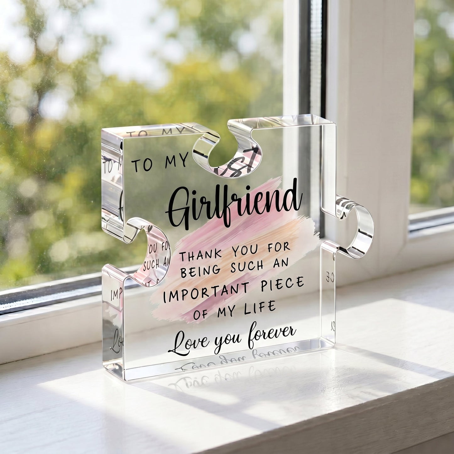 The "Important Piece of My Life" Acrylic Puzzle Keepsake | Heartfelt Gift for Family & Friends