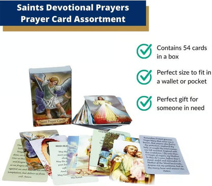 ✝️ Catholic Genuine Leather Holy Card Holder – Pocket Prayer Card Organizer with Snap Closure