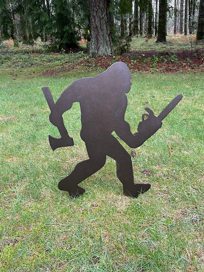 Funny Bulldog Metal Garden Decor