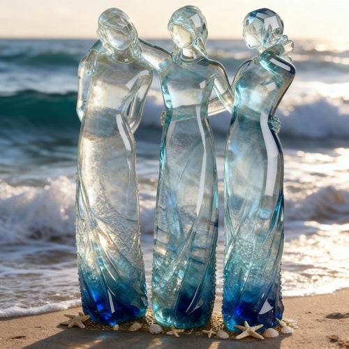 🌊Sisters by My Side, Celebrates Friendships Three Sisters Sculpture