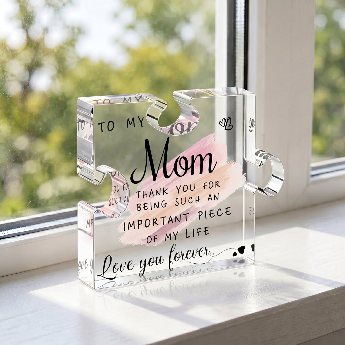 The "Important Piece of My Life" Acrylic Puzzle Keepsake | Heartfelt Gift for Family & Friends