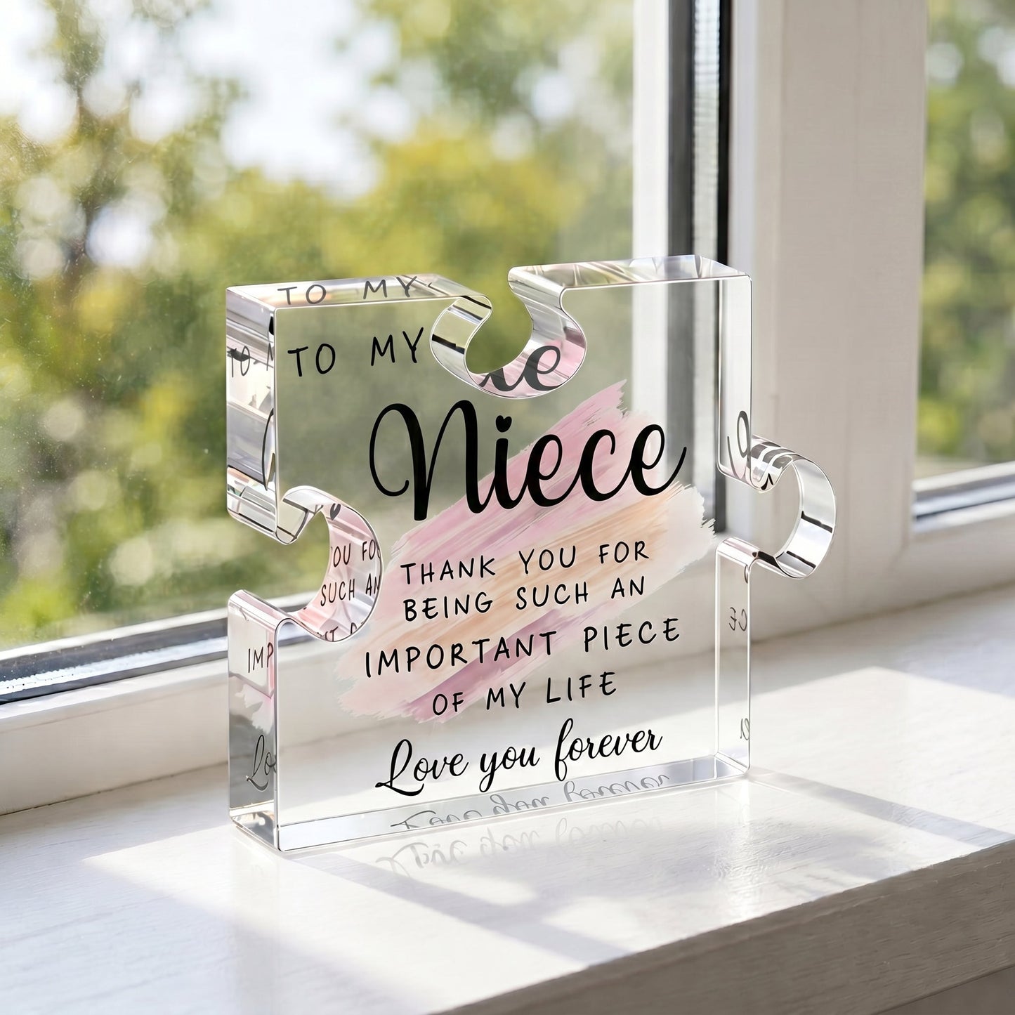 The "Important Piece of My Life" Acrylic Puzzle Keepsake | Heartfelt Gift for Family & Friends