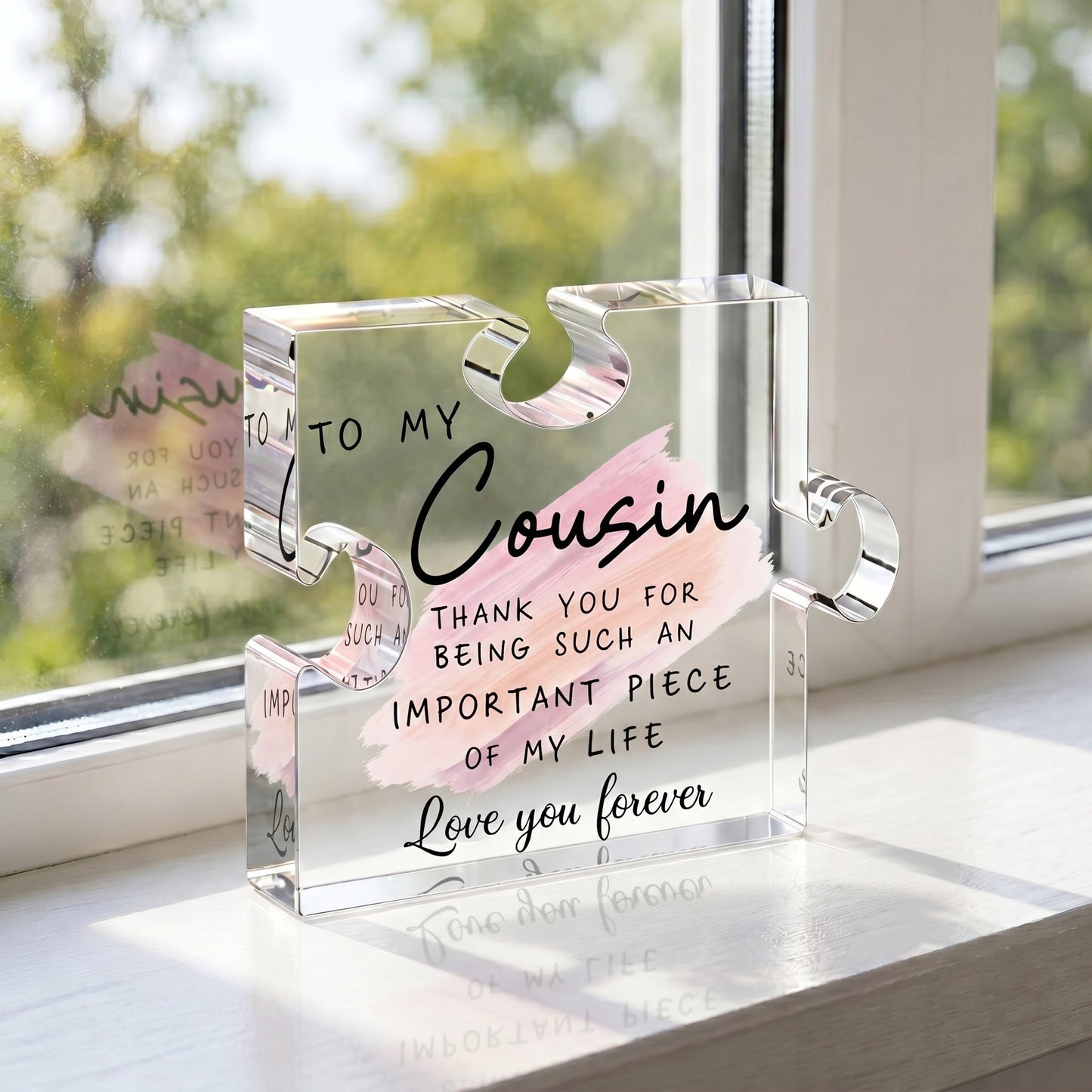 The "Important Piece of My Life" Acrylic Puzzle Keepsake | Heartfelt Gift for Family & Friends