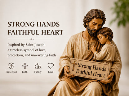 🔥Father's Day 49% OFF ✨Hand-Painted Ceramic Saint Joseph ✝️Protector of Fathers🙏