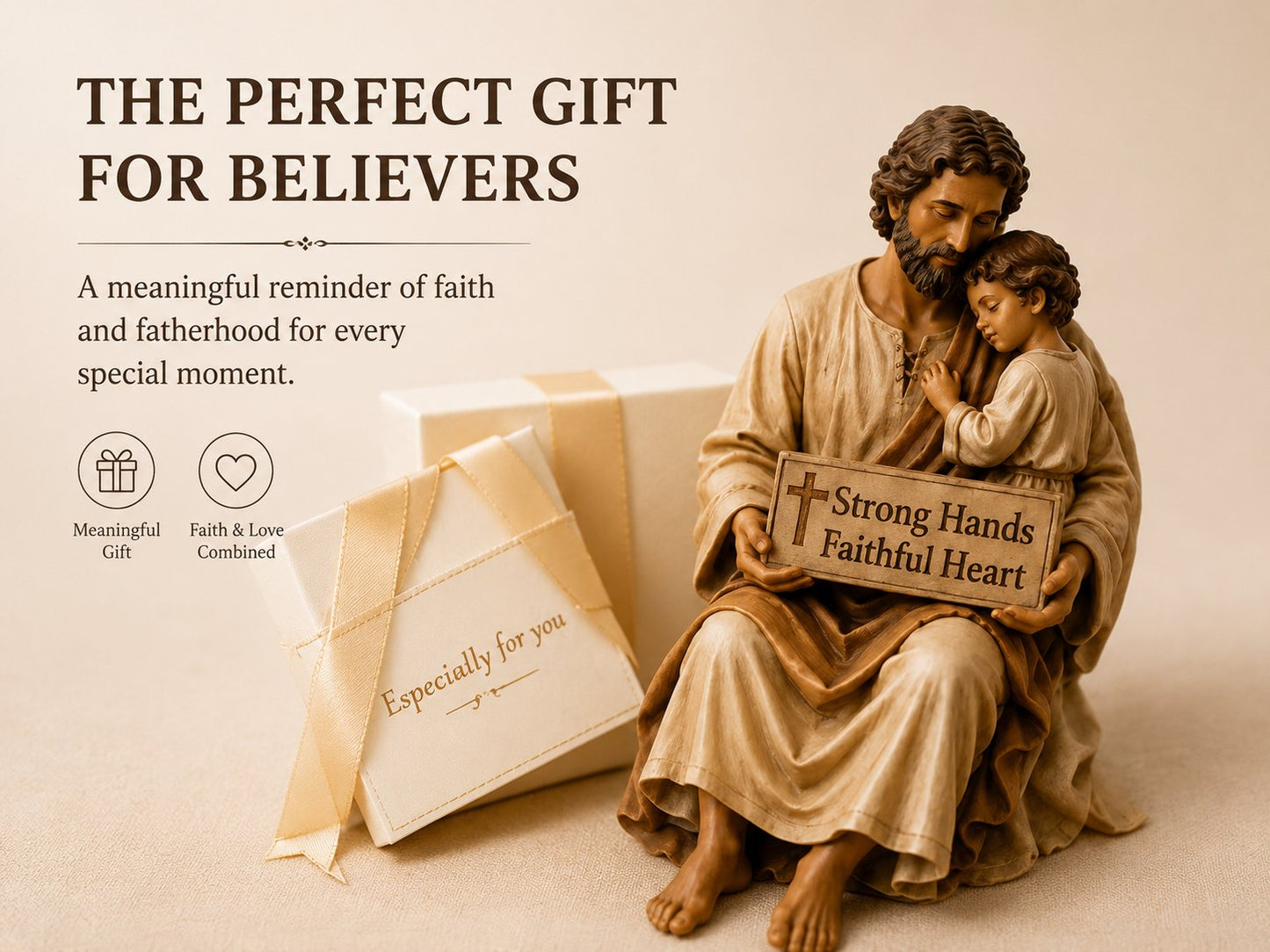 🔥Father's Day 49% OFF ✨Hand-Painted Ceramic Saint Joseph ✝️Protector of Fathers🙏
