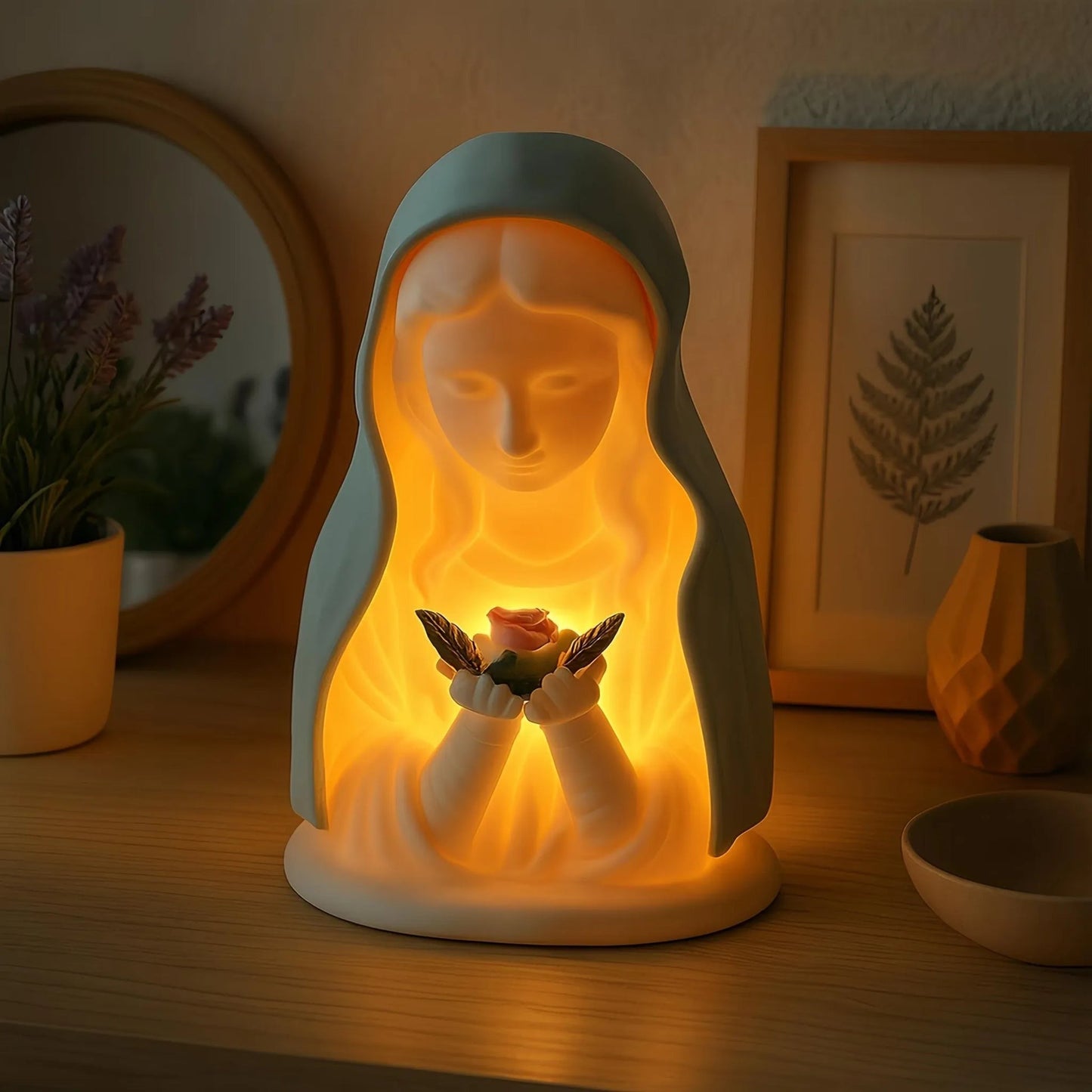 Virgin Mary Prayer Night Light