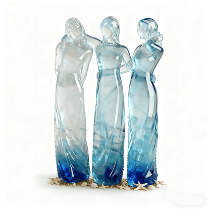 🌊Sisters by My Side, Celebrates Friendships Three Sisters Sculpture
