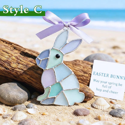 Easter Wire Wrapped Sea Glass Pendants