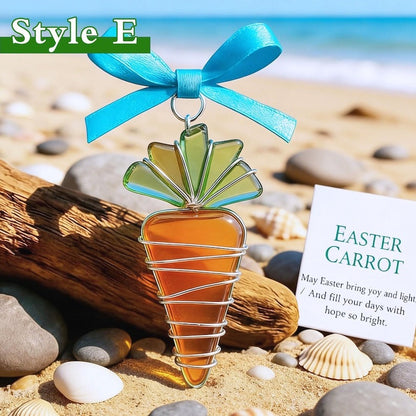 Easter Wire Wrapped Sea Glass Pendants